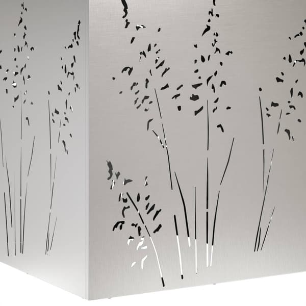 Trädgårdsplanterare 2 st Silver 50 x 50 x 75 cm Rostfritt stål