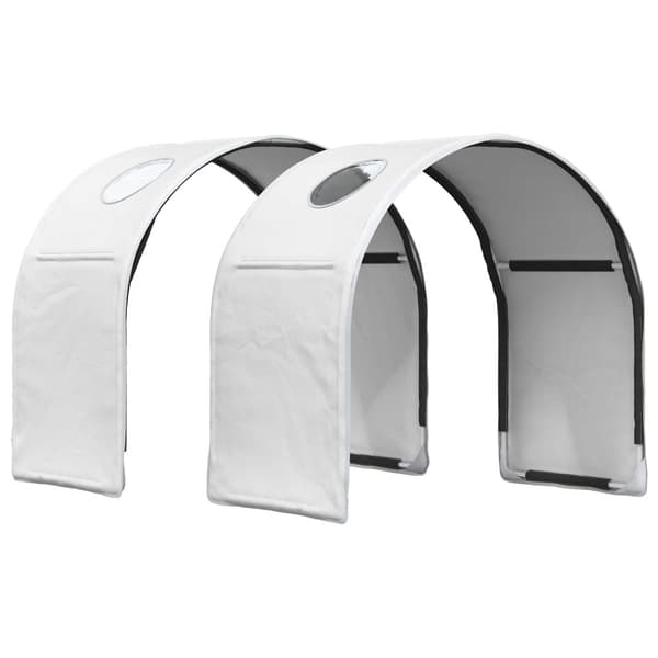 Säng med Tunneln 4 pcs Vit Konstruerat trä