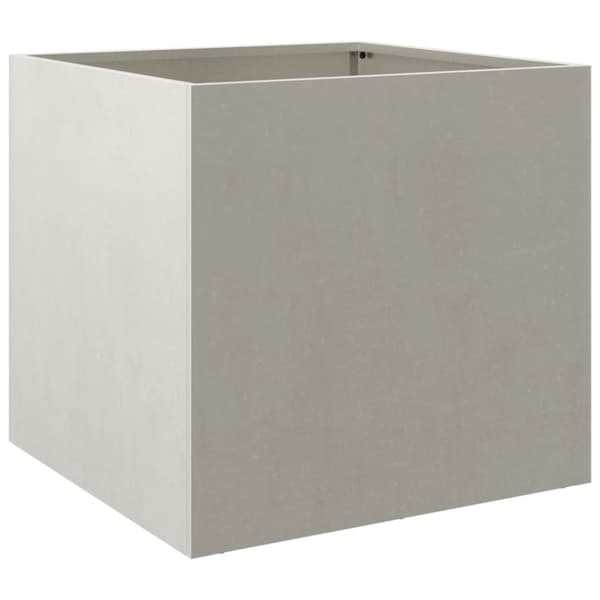 Odlingslåda silver 49x47x46 cm rostfritt stål