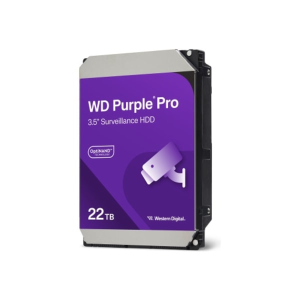WD Purple Pro WD221PURP - hårddisk - 22 TB - övervakning, smart video - SATA 6Gb/s