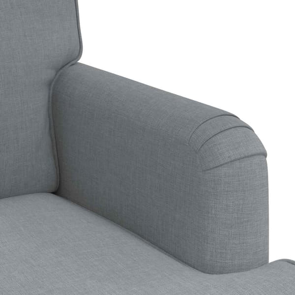 Soffset 2 pcs Ljusgrå 144 x 80 x 85 cm tyg