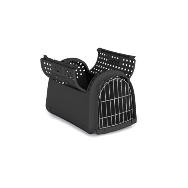 Transportbur Linus Open 2:nd Life Svart 50x32x34,5 cm