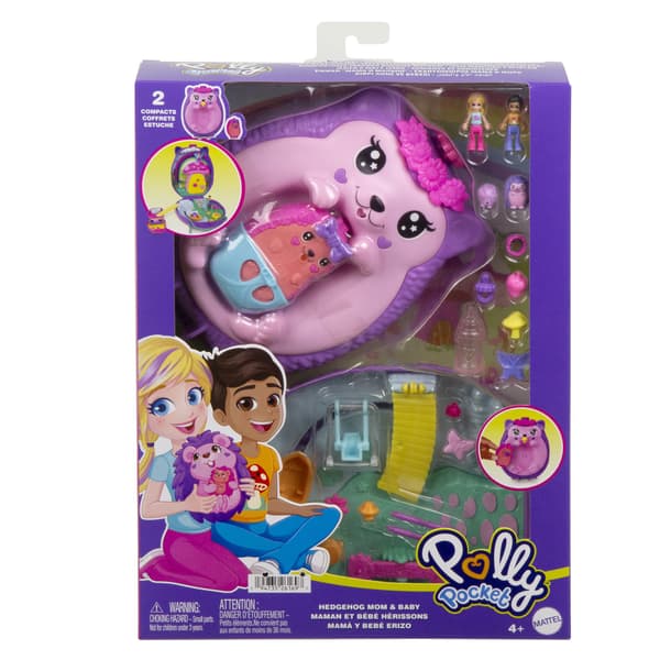 Polly Pocket Bärbar Igelkott Mor & Baby