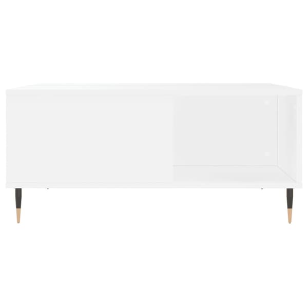 Soffbord vit 80x80x36,5 cm konstruerat trä
