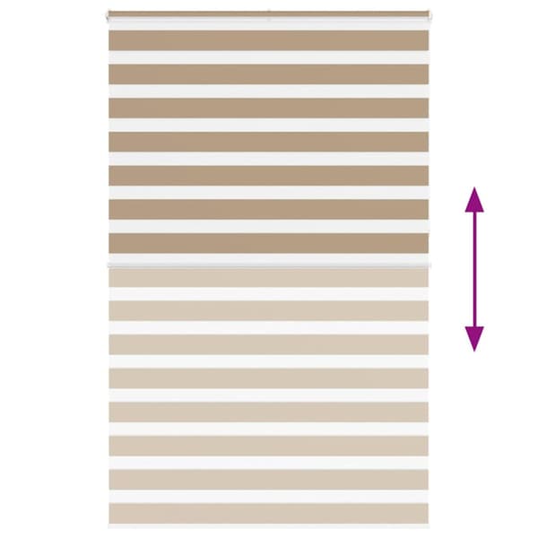 Rullgardin zebra 145x230 cm tyg bredd 140,9 cm polyester