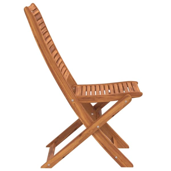 Hopfällbara stolar 8 st 51x66x95 cm massivt trä akacia