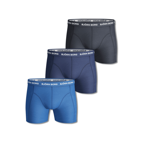 Boxer 3-p Underwear Blue Male
