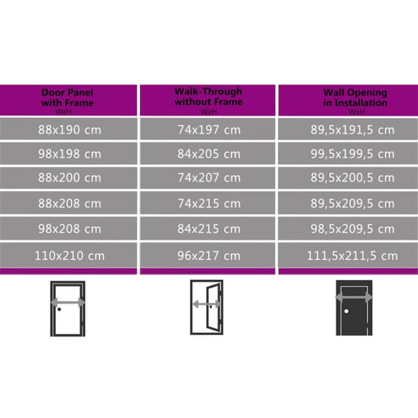 Ytterdörr vit 88x200 cm PVC