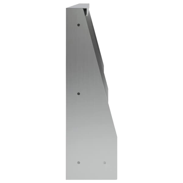 Stödvägg 4 st 60 x 12 x 30 cm Galvaniserat stål Silver