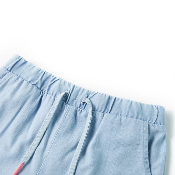 Barnshorts mjuk denimblå 92