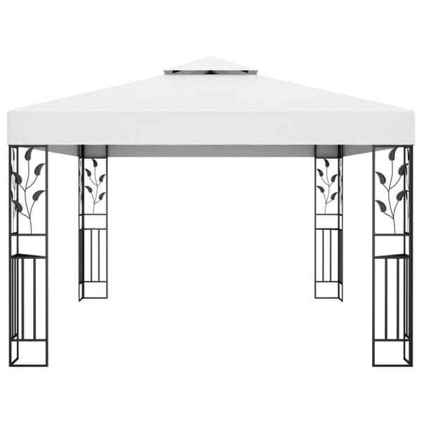 Paviljong med dubbeltak 3x4 m vit