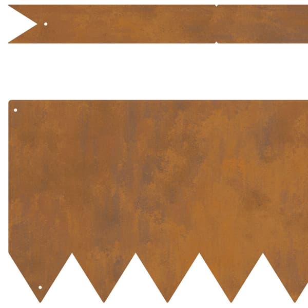 Kant för gräsmatta 30 pcs Brun 100 x 0,05 x 20 cm