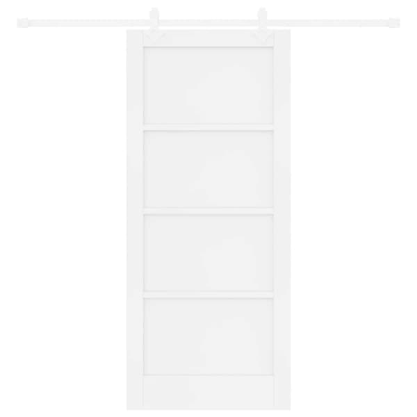 Skjutdörr 86 x 198,5 cm Konstruerat trä Vit