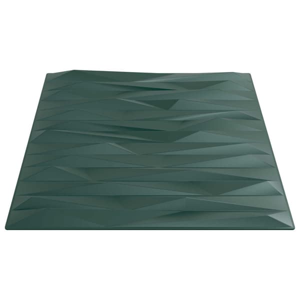 Väggpaneler 24 pcs Stone Grön 50 x 50 cm XPS Skum
