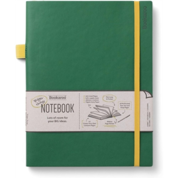 Bookaroo Bigger Things Notebook Journal - Forest Green
