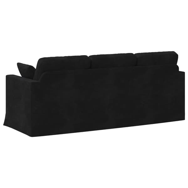 Soffa Svart 198 x 78 x 80 cm Sammet