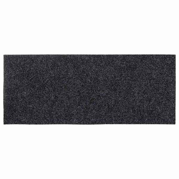 Trappmattor självhäftande 30 st 60x25 cm mörkgrå rektangulära