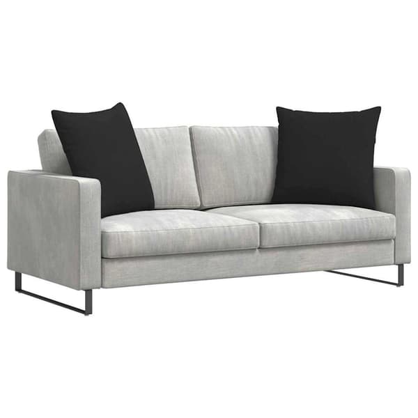 Sofakuddar 2 pcs Svart 80 x 80 cm tyg