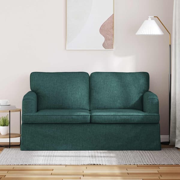 Soffa Mörkgrön 144 x 80 x 85 cm tyg