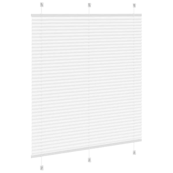 Plisserad persienn vit 120x150 cm tyg bredd 119,4cm polyester