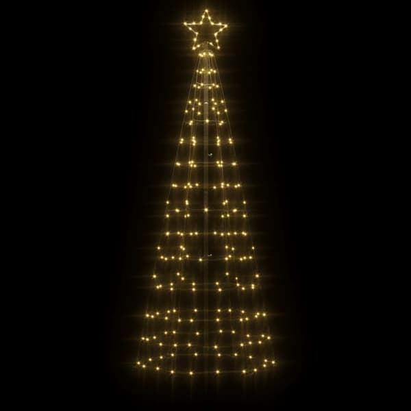 LED julgran med spikar 220 LED varmvit 180 cm