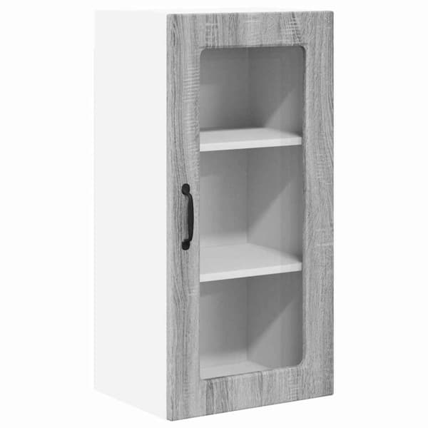 Köksskåp Lucca 2 pcs Grå sonoma-ek 40 x 31 x 80 cm