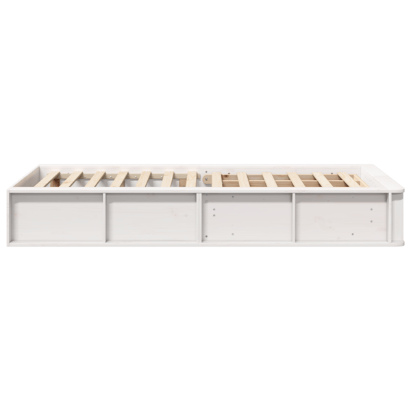 Sängram Vit 100 x 200 cm Massiv furu