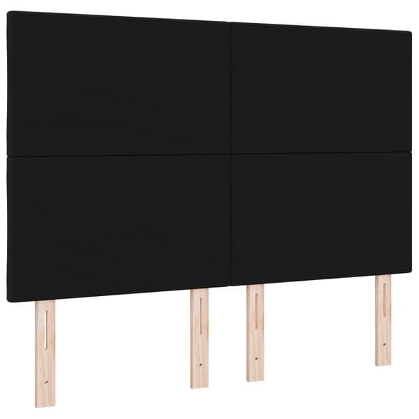 Huvudgavel Svart 144 cm tyg