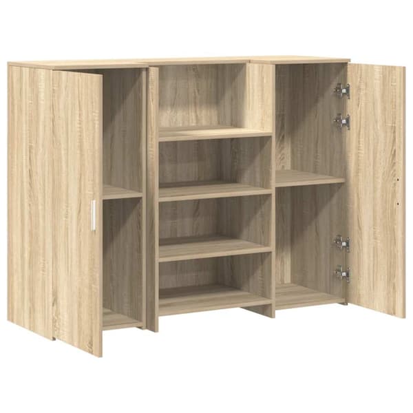 Receptionsdisk sonoma-ek 135x50x103,5 cm konstruerat trä