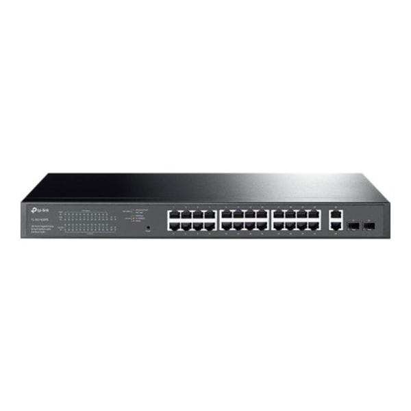 TP-Link TL-SG1428PE - switch - 28 portar - smart - rackmonterbar Svart