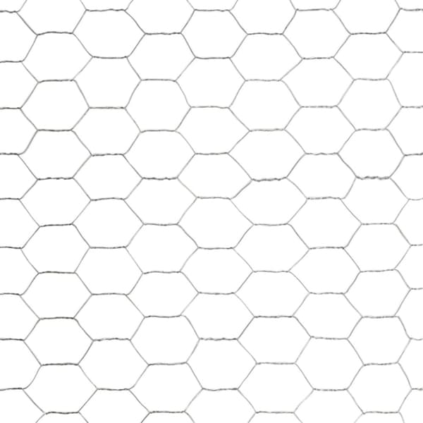 Hönsnät galvaniserat stål 25x1,5 m silver