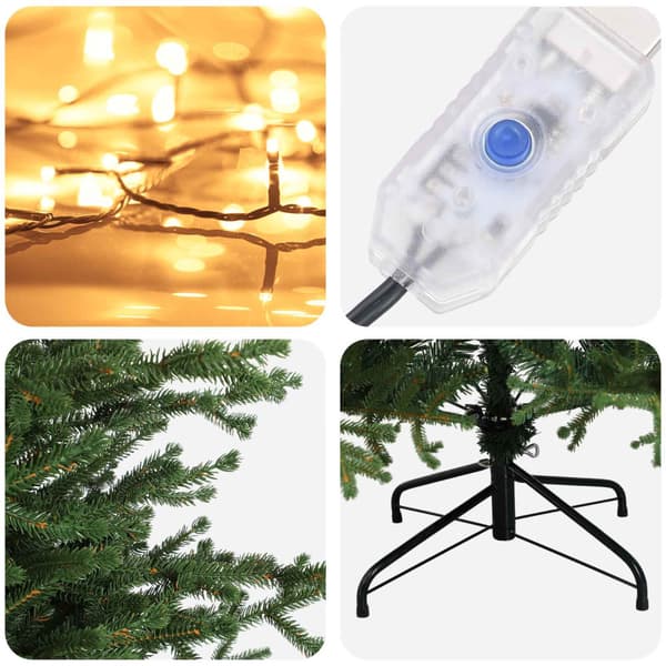Plast Hingad Julgran 150 cm 150 LED-lampor Varmvit