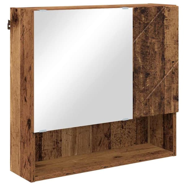 Badrumsmöbelset 4 st Gammalt trä 61 x 35 x 64 cm
