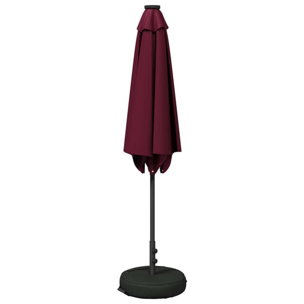 Trädgårdsparasol med LED Lampor 270 x 270 cm Polyester