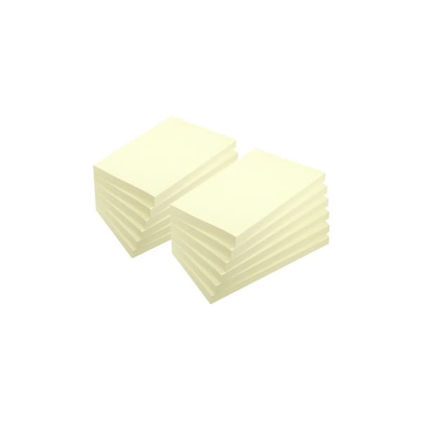 Notes LYRECO recycled 76x127mm gul 12/fp
