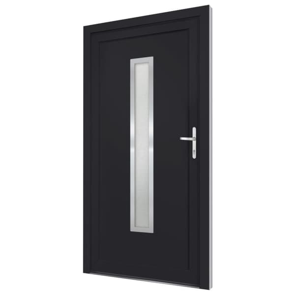 Ytterdörr antracit 98x190 cm PVC