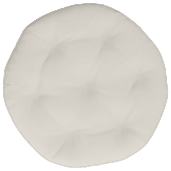 Hängstolskudde VIANEN 100% Polyester Vit Ø 50 x 10 cm