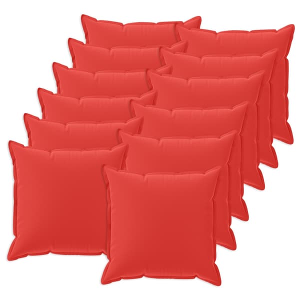 Kudde med kudde HOUTEN 12 st Röd Polyester