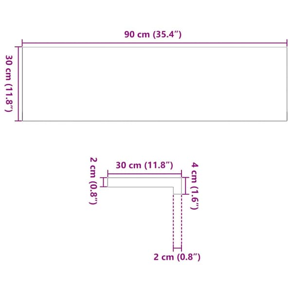 Trappstegsmattor 12 pcs obehandlad 90x30x2 cm massiv ek