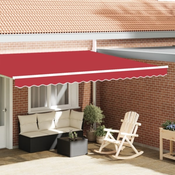 Markis Valance för 4.5 m Ram Röd 4.3x0.2 m