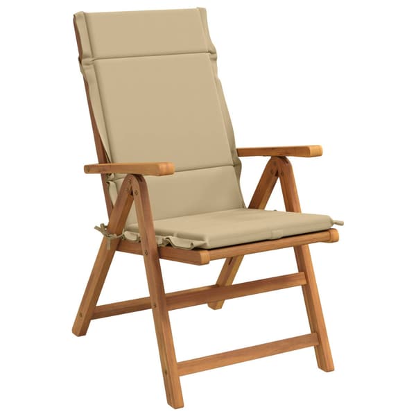 4-delade Höga Ryggstolsdynor GEMERT 4 st 100% Polyester Beige