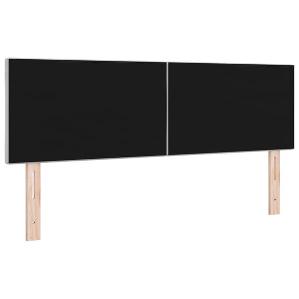 Huvudgavel Ljusgrå 160 cm Sammet