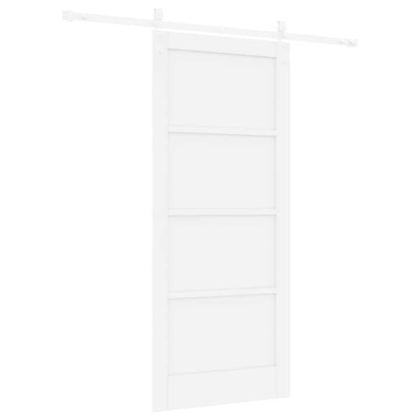 Skjutdörr ORKDAL 86 x 198,5 cm Konstruerat trä Vit