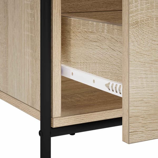 Sideboard Sonoma-ek 97 x 33 x 81 cm Konstruerat trä
