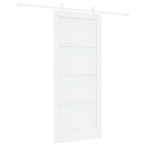 Skjutdörr 86 x 198,5 cm Konstruerat trä Vit
