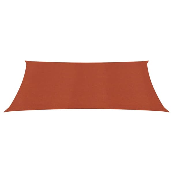 Solsegel 160 g/m² rektangulär terrakotta 3,5x4,5 m HDPE