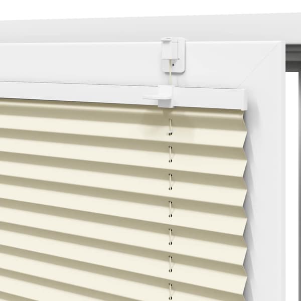 Plisserad persienn cremefärgad 50x150cm tyg bredd 49,4cm