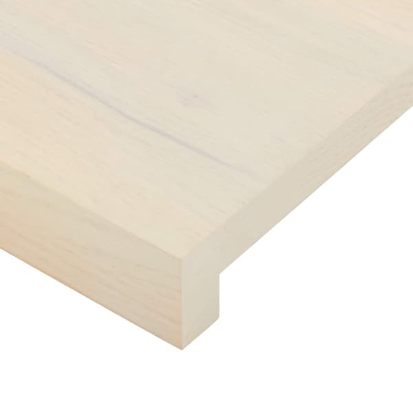 Trappsteg 2 st 110 x 25 x 2 cm Vit Massivt Ekträ