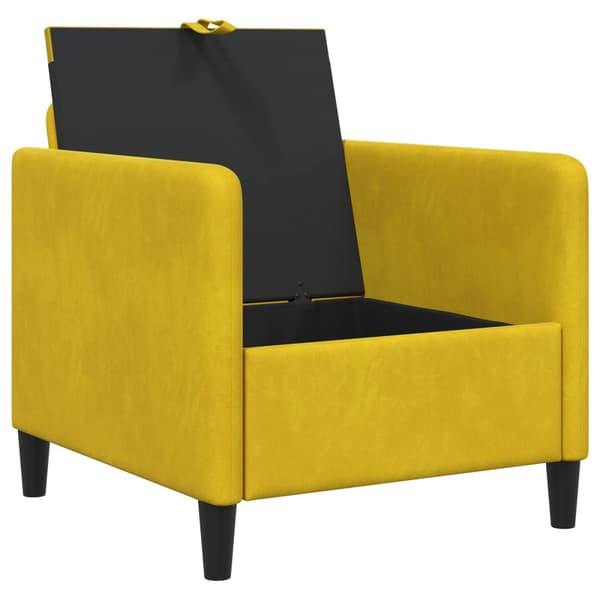Soffa med förvaring Gul 72 x 78 x 87 cm Polyester