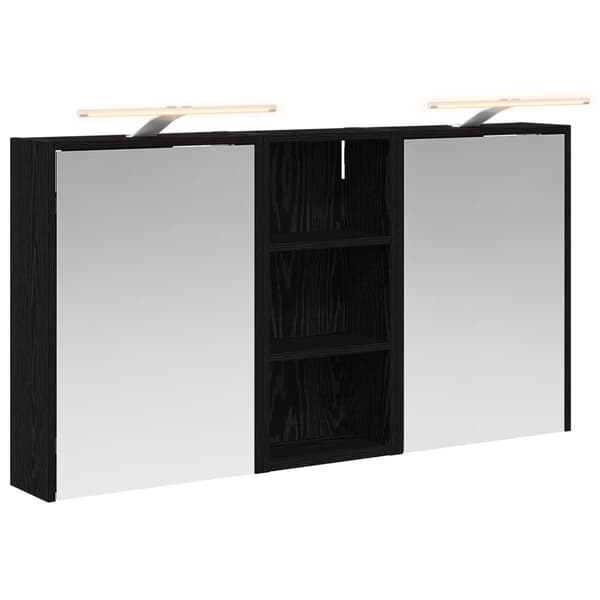 Badrumsskåpsset 3 st 116 x 16 x 62,5 cm Konstruerat trä